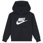 Black Logo Hooded Top, 1, hi-res