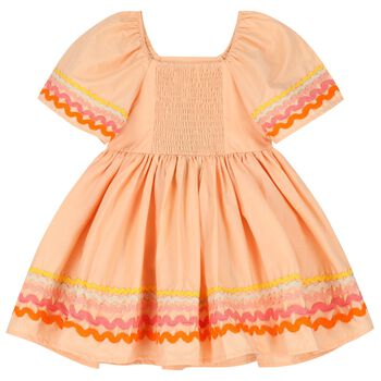 Girls Orange Ric Rac Dress