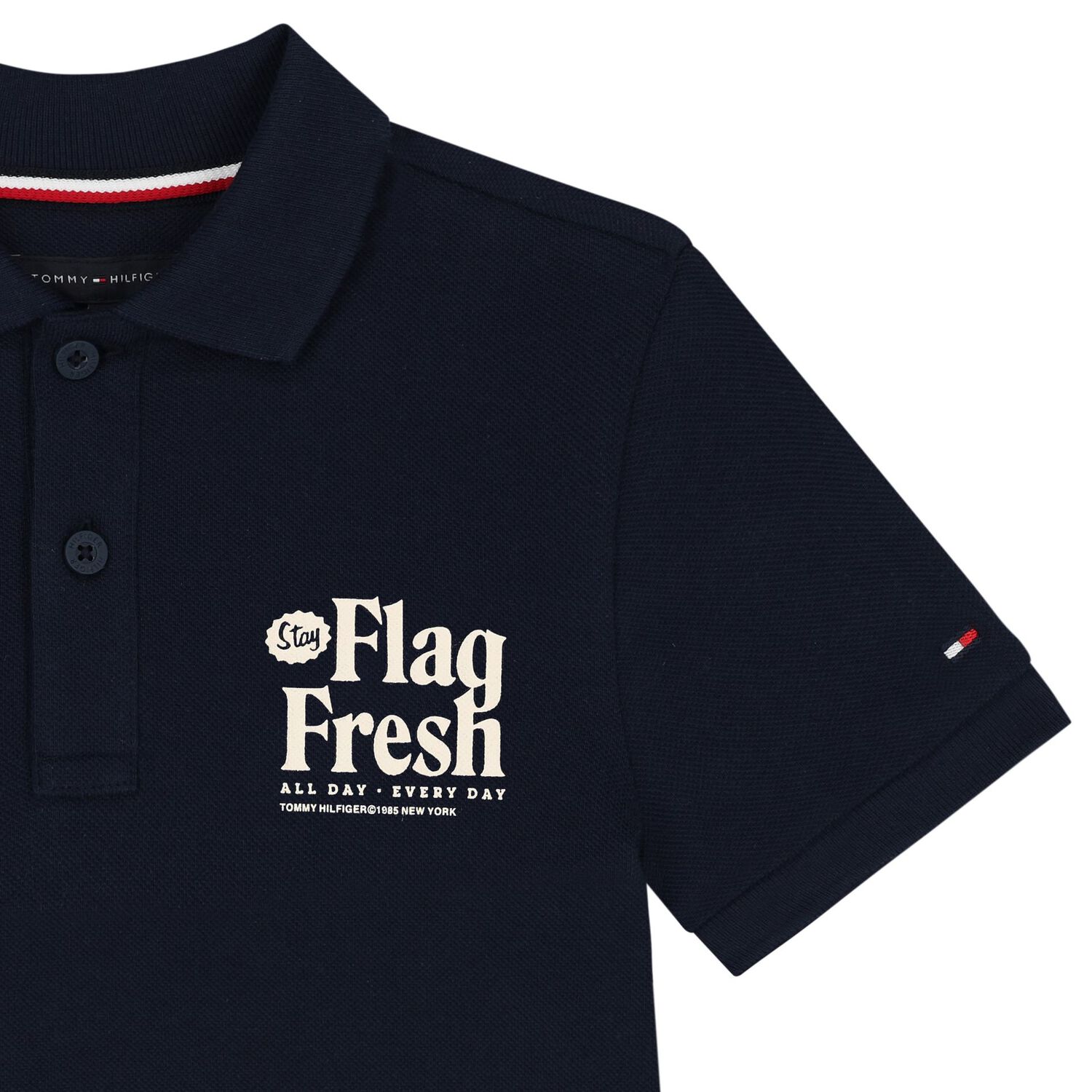 Boys Navy Blue Logo Polo Shirt, 1, hi-res image number null