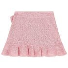 Girls Metallic Pink Sequin Skirt Set, 1, hi-res