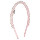Girls Pink Embellished Pearl Headband, 2, hi-res