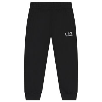 Boys Black Logo Joggers