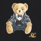 Baby Boys Black & Green Polo Bear Tartan Trouser Set, 1, hi-res
