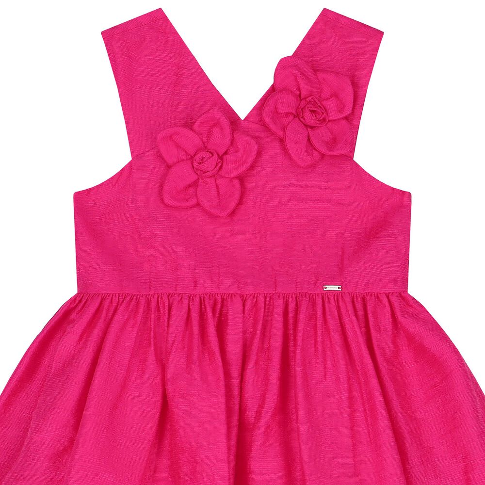 Mayoral Girls Pink Floral Dress | Junior Couture USA