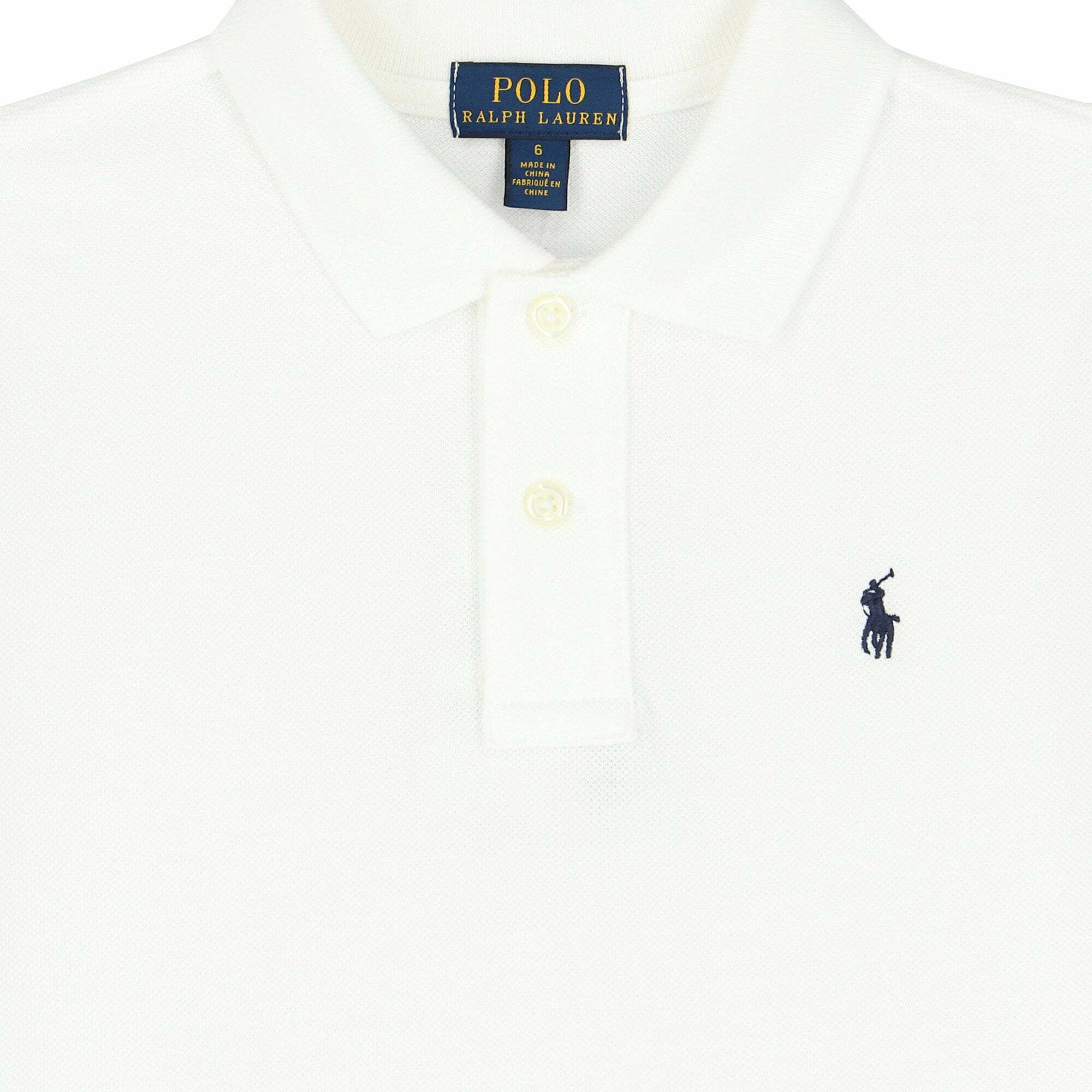 Boys white ralph lauren polo shirt clearance