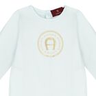 Baby Boys Blue Logo Babygrow, 2, hi-res
