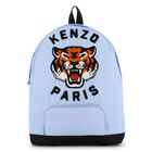  Boys Blue Tiger Logo Backpack ( 28cm ), 2, hi-res
