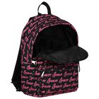 Girls Black & Pink Logo Backpack, 2, hi-res