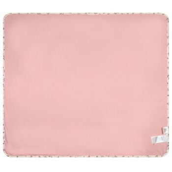 Baby Girls Pink Floral Pointelle Blanket