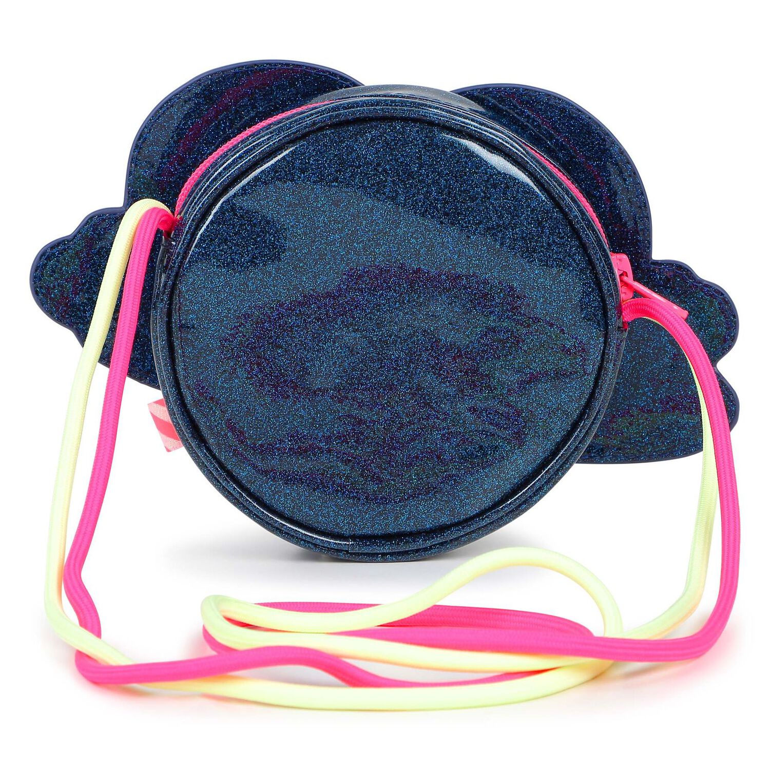 Girls Pink & Navy Blue Embellished Hand Bag ( 12cm ), 1, hi-res