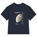 Boys Navy Blue Shorts Set, 1, hi-res