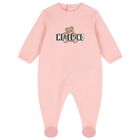 Baby Girls Pink Teddy Bear Logo Babygrow Gift Set, 5, hi-res