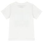 Boys White Logo T-Shirt, 2, hi-res