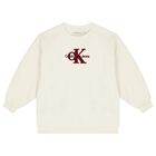 Girls Ivory Logo Sweatshirt, 1, hi-res