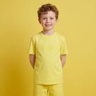 Boys Mini Me Yellow Logo T-Shirt, 3, hi-res