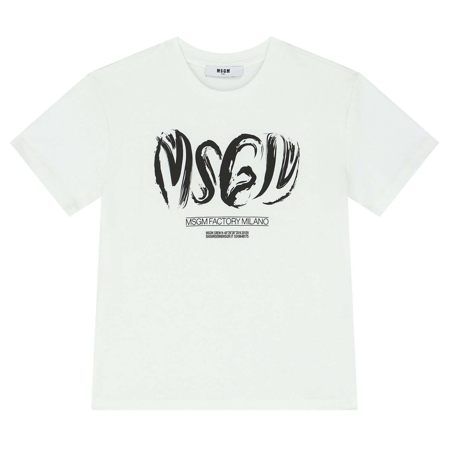 Boys White Logo T-Shirt, 2, hi-res