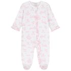 Baby Girls White & Pink Princess Adventure Babygrow, 1, hi-res