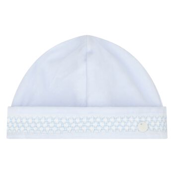 Deolinda Baby Boys Blue Smocked Hat, 1 Baby Boys Blue Smocked Hat