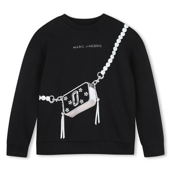 Girls Black Bag Sweatshirt