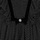 فستان بنات شيفون منقط باللون الأبيض والأسود, 1, hi-res