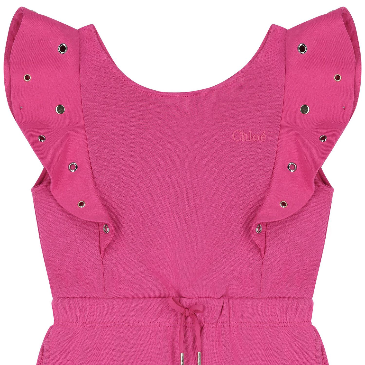 Girls Pink Logo Playsuit, 2, hi-res image number null