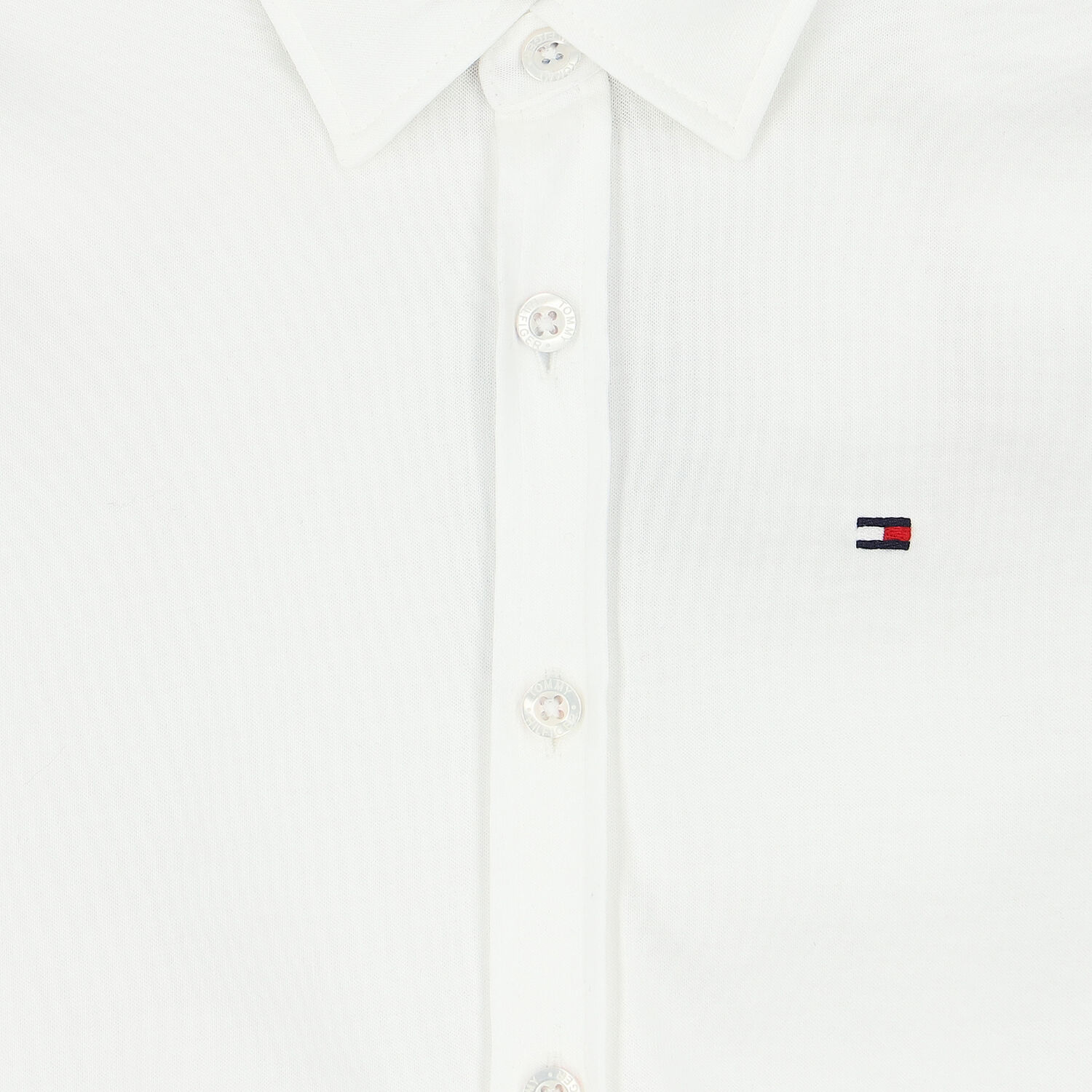 Boys White Logo Shirt, 1, hi-res