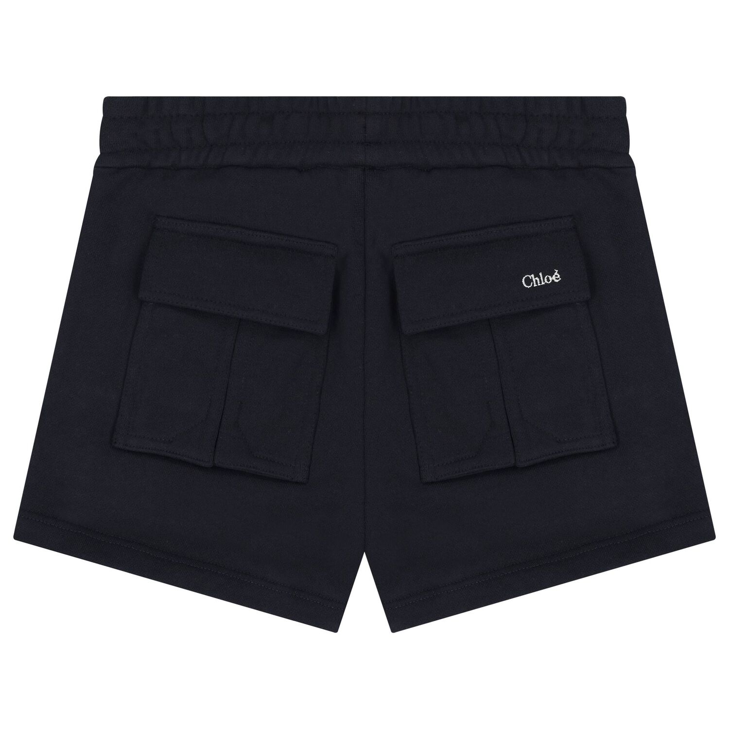 Girls Navy Blue Logo Shorts, 2, hi-res image number null