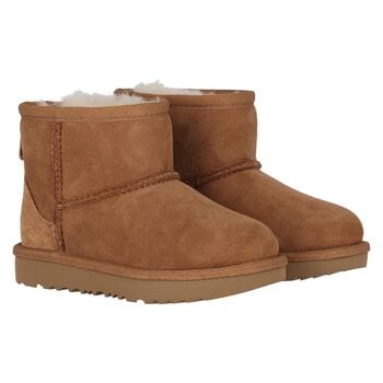 Younger Beige Classic Mini II Suede Boots