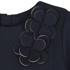 Girls Navy Blue Floral Dress, 3, hi-res