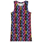 Girls Black Trolls Logo Dress, 1, hi-res