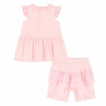 Baby Girls Pink Dress Set