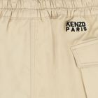 Girls Beige Elephant Shorts, 1, hi-res
