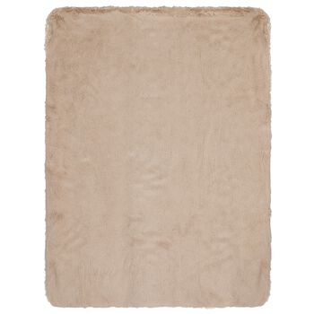 Beige Plush Baby Blanket, 1 Beige Plush Baby Blanket