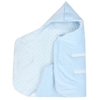 Baby Boys White & Blue Bunny Nest