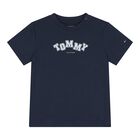 Baby Boys Navy Blue Logo T-Shirt, 1, hi-res
