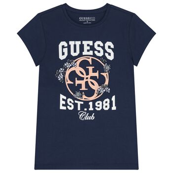 Girls Blue Logo T-Shirt
