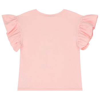 Girls Pink Teddy Bear T-Shirt