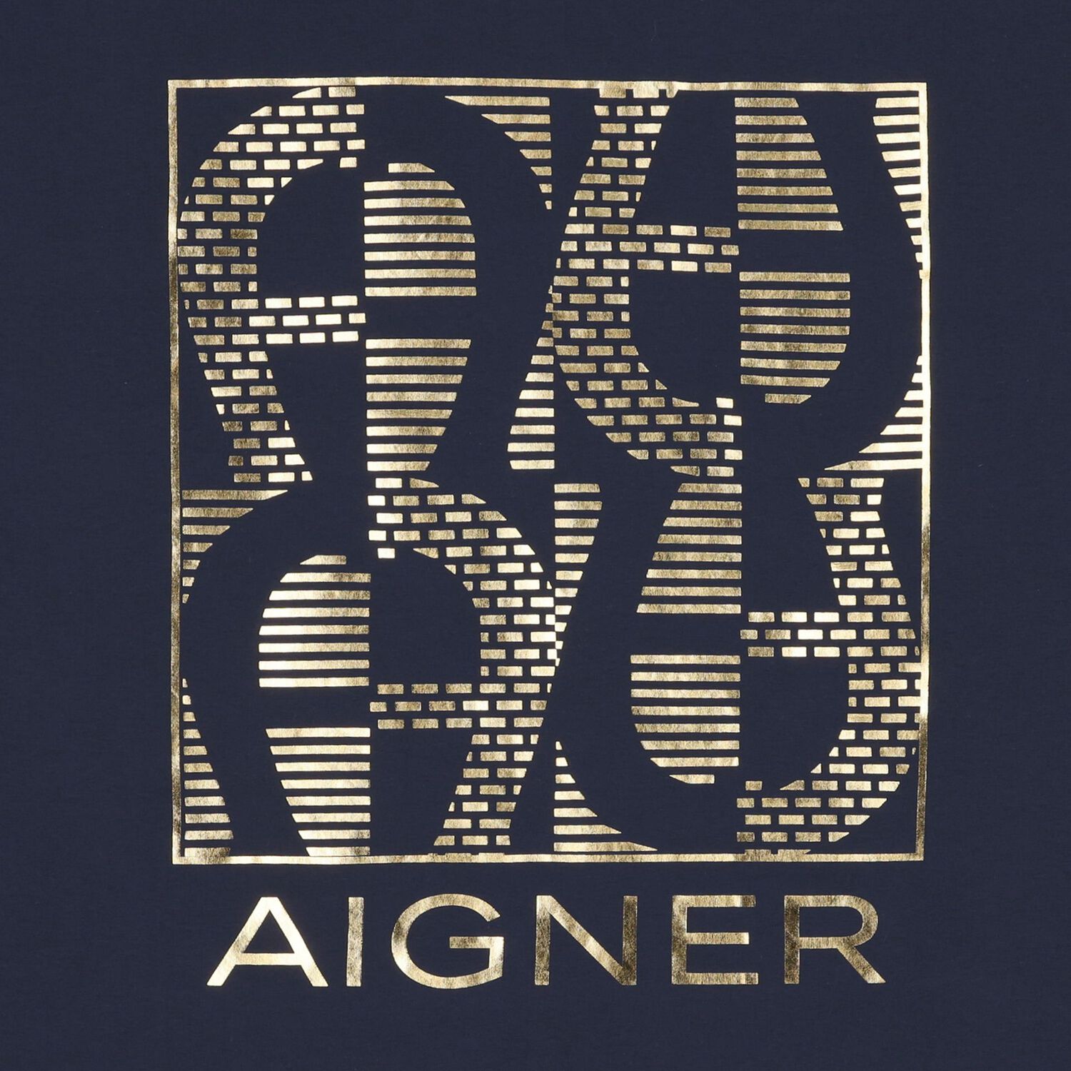 Baby Boys Navy Blue & Gold Logo Blanket, 3, hi-res