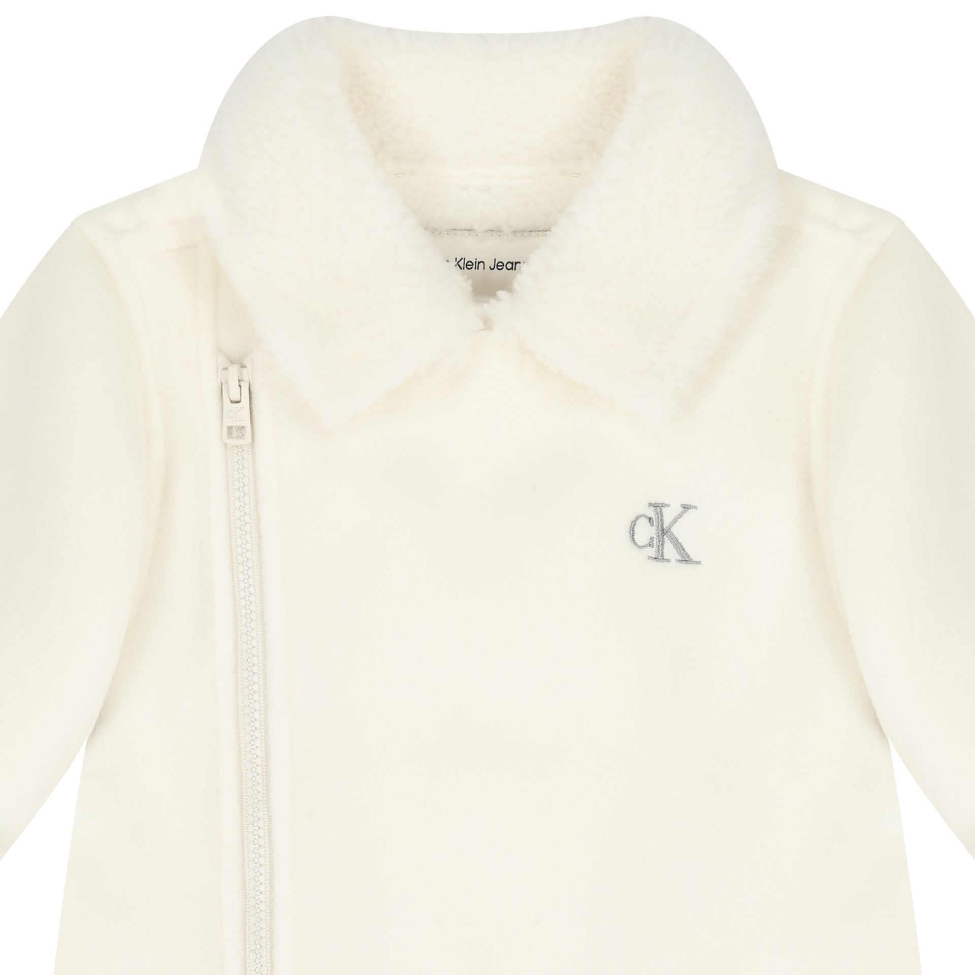 Calvin Klein Ivory Logo Sherpa Fleece Snowsuit | Junior Couture USA
