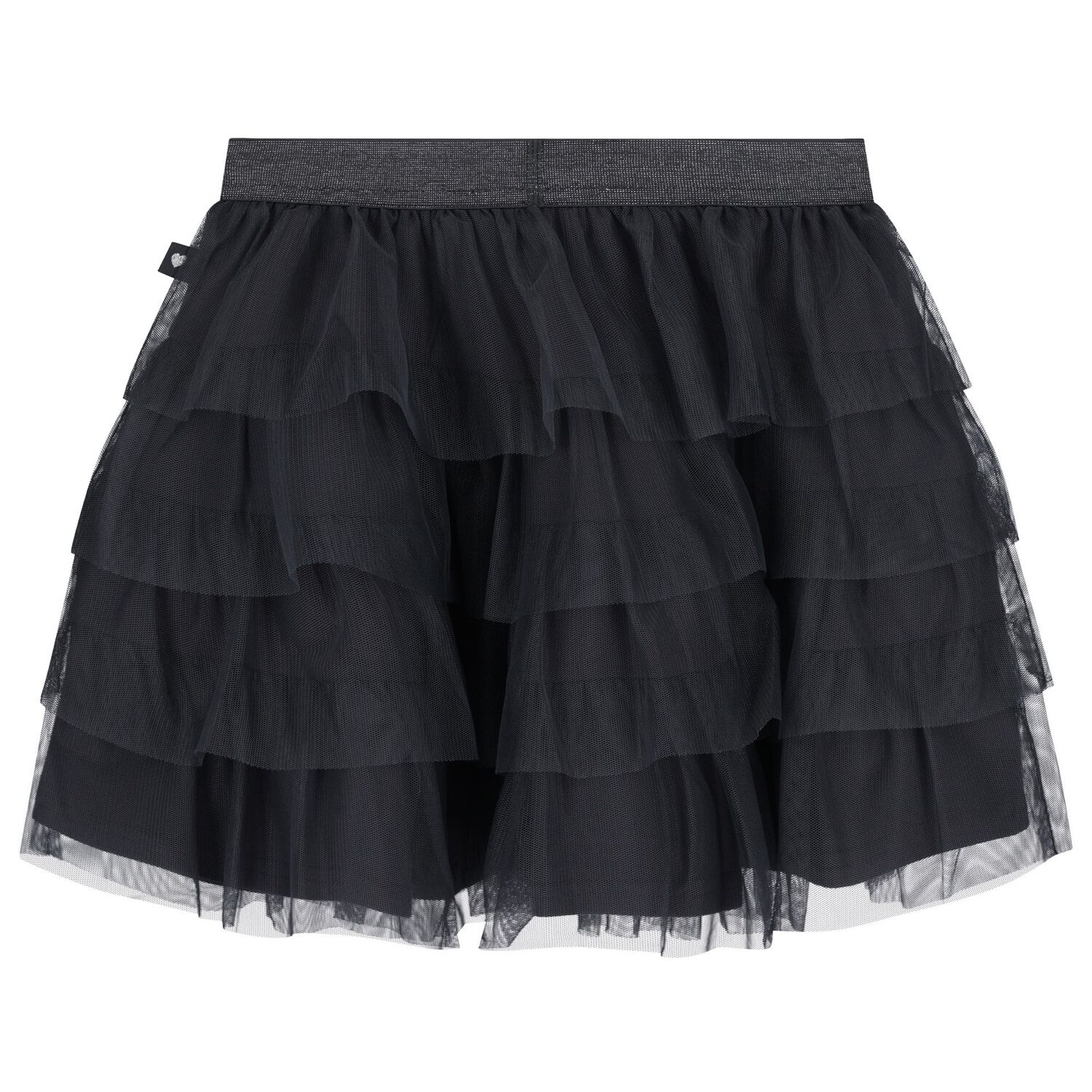 Girls Navy Blue Tiered Tulle Skirt, 1, hi-res