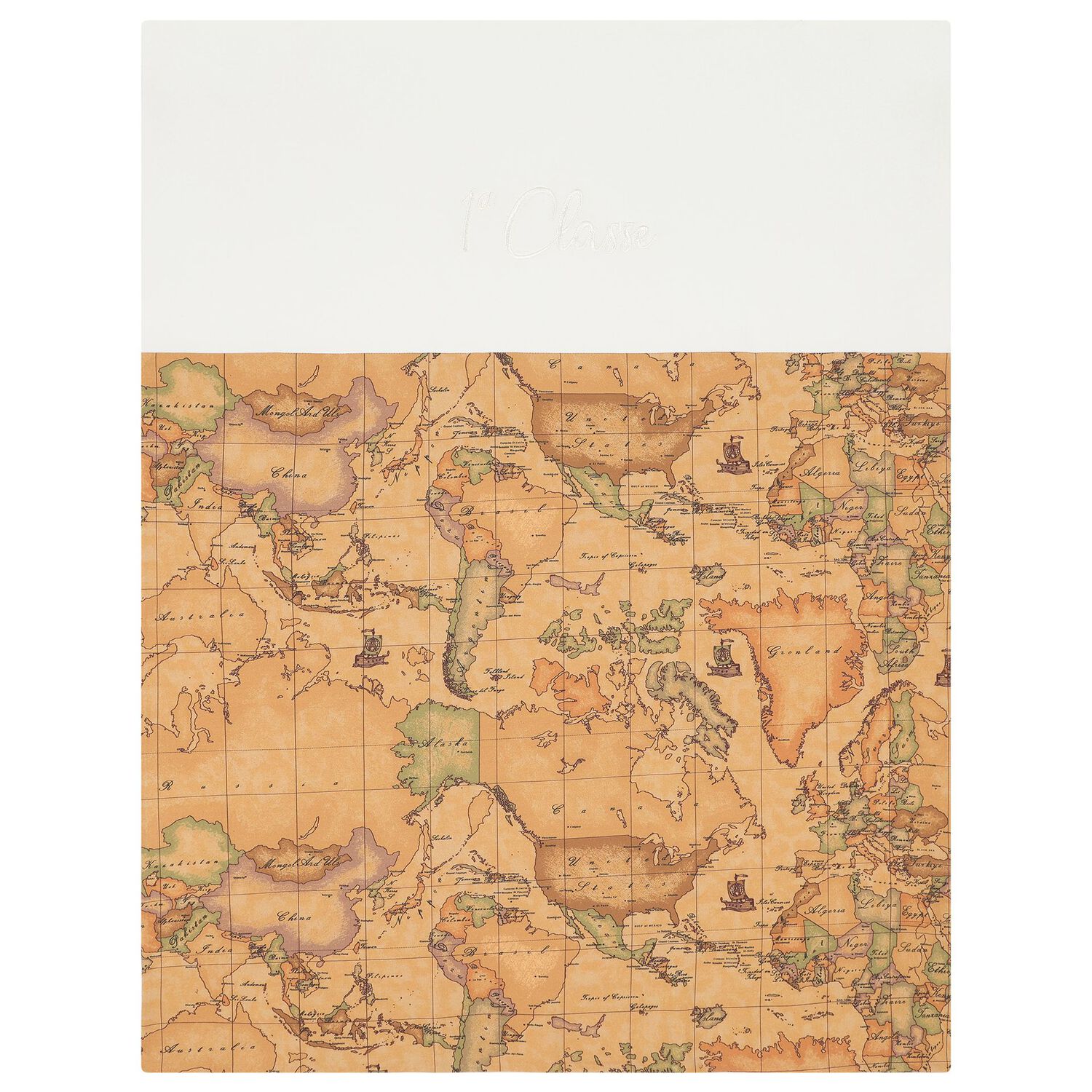 Beige & Ivory Geo Map Babygrow Gift Set, 1, hi-res