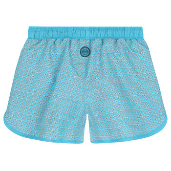 Boys Blue Starfish Swim Shorts