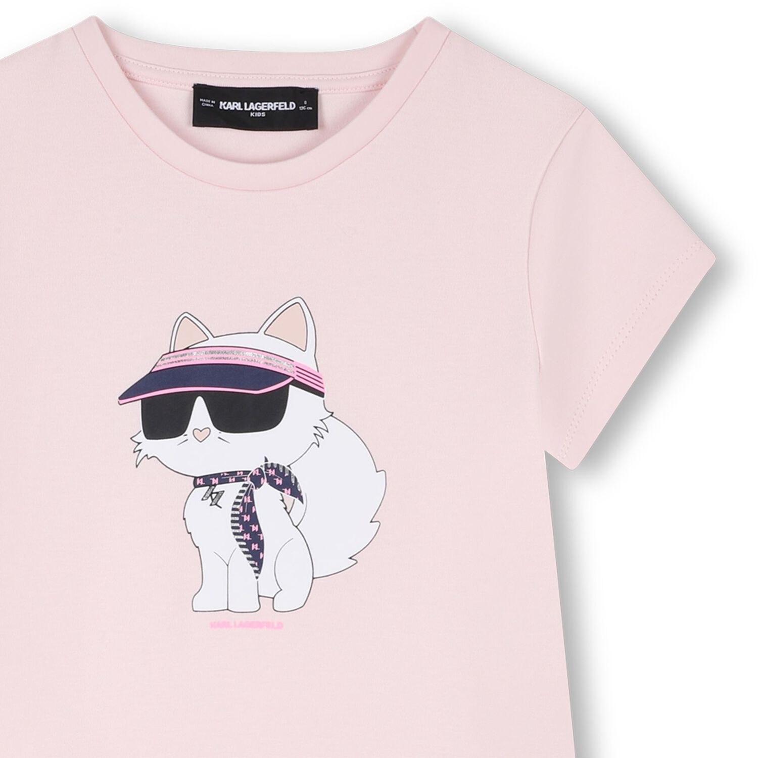Girls Pink Choupette T-Shirt Dress, 2, hi-res