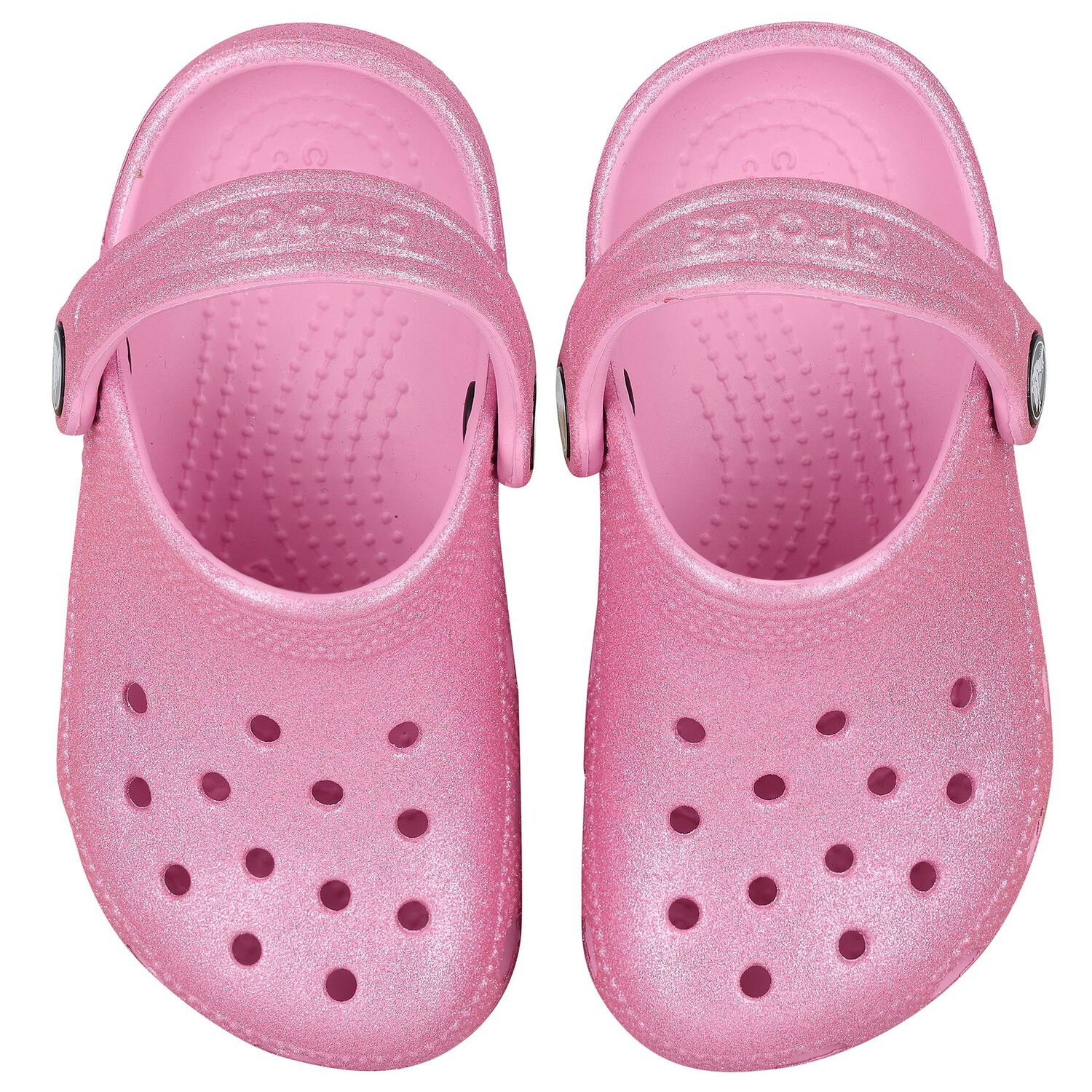 Girls Pink Glitter Classic Clogs Sandals, 2, hi-res image number null