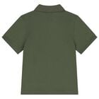 Boys Green Logo Polo Shirt, 8, hi-res