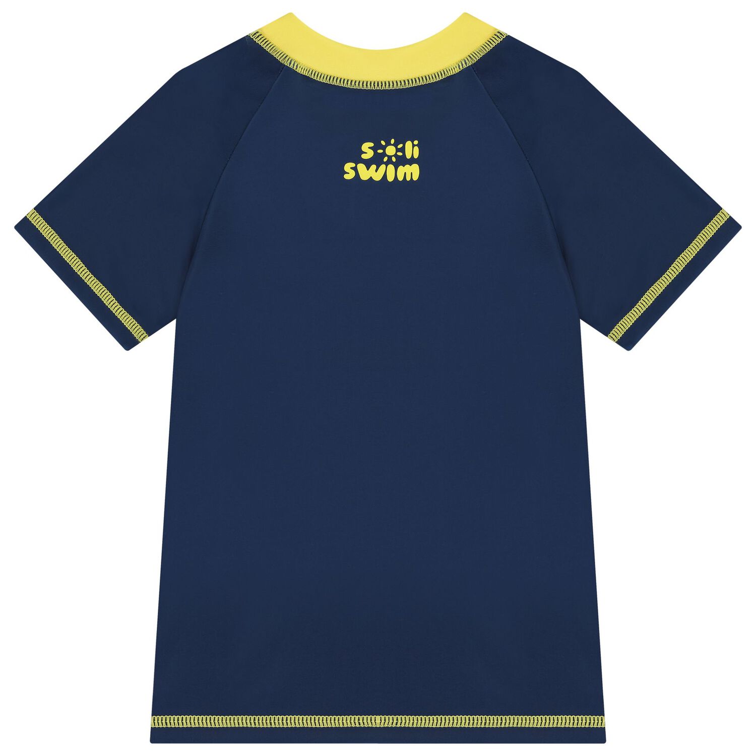 Boys Navy Blue & Yellow Rash Vest, 1, hi-res image number null