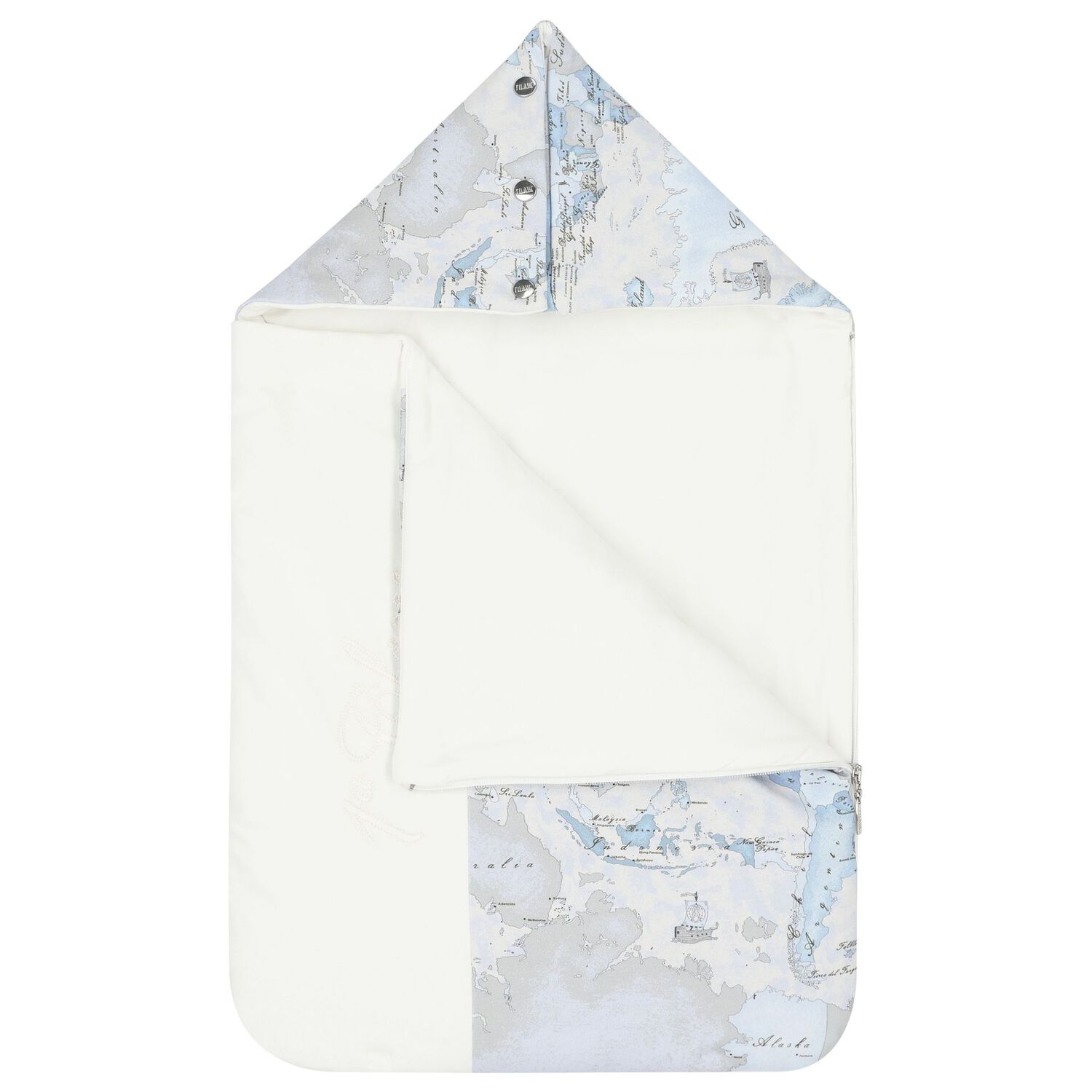 مدس أولاد بطبعة خريطة باللون  الأزرق والرمادي للأطفال , 1, hi-res