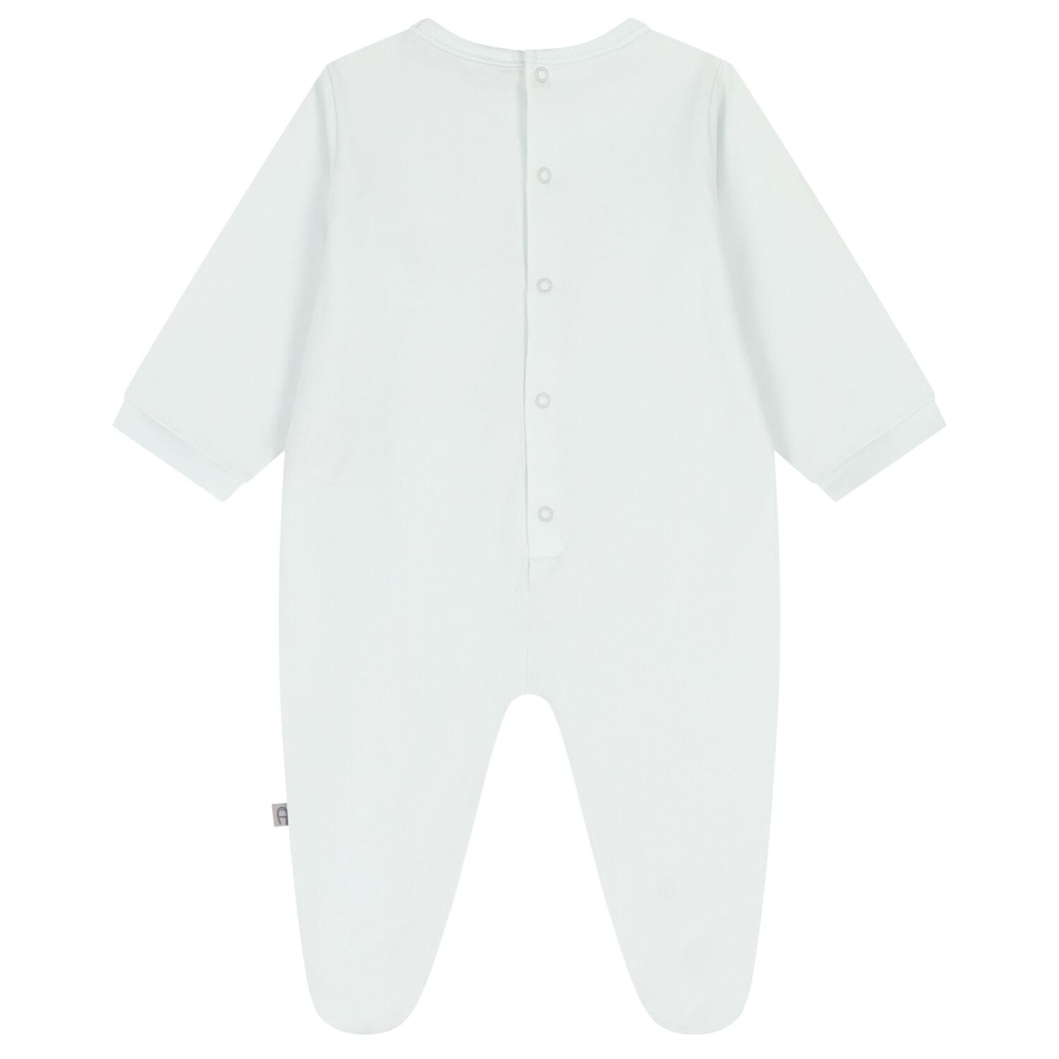 Baby Boys Blue & Gold Logo Babygrow, 3, hi-res