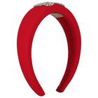 Girls Red Padded Headband, 2, hi-res