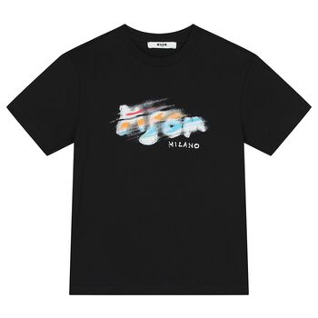 Boys Black Logo T-Shirt